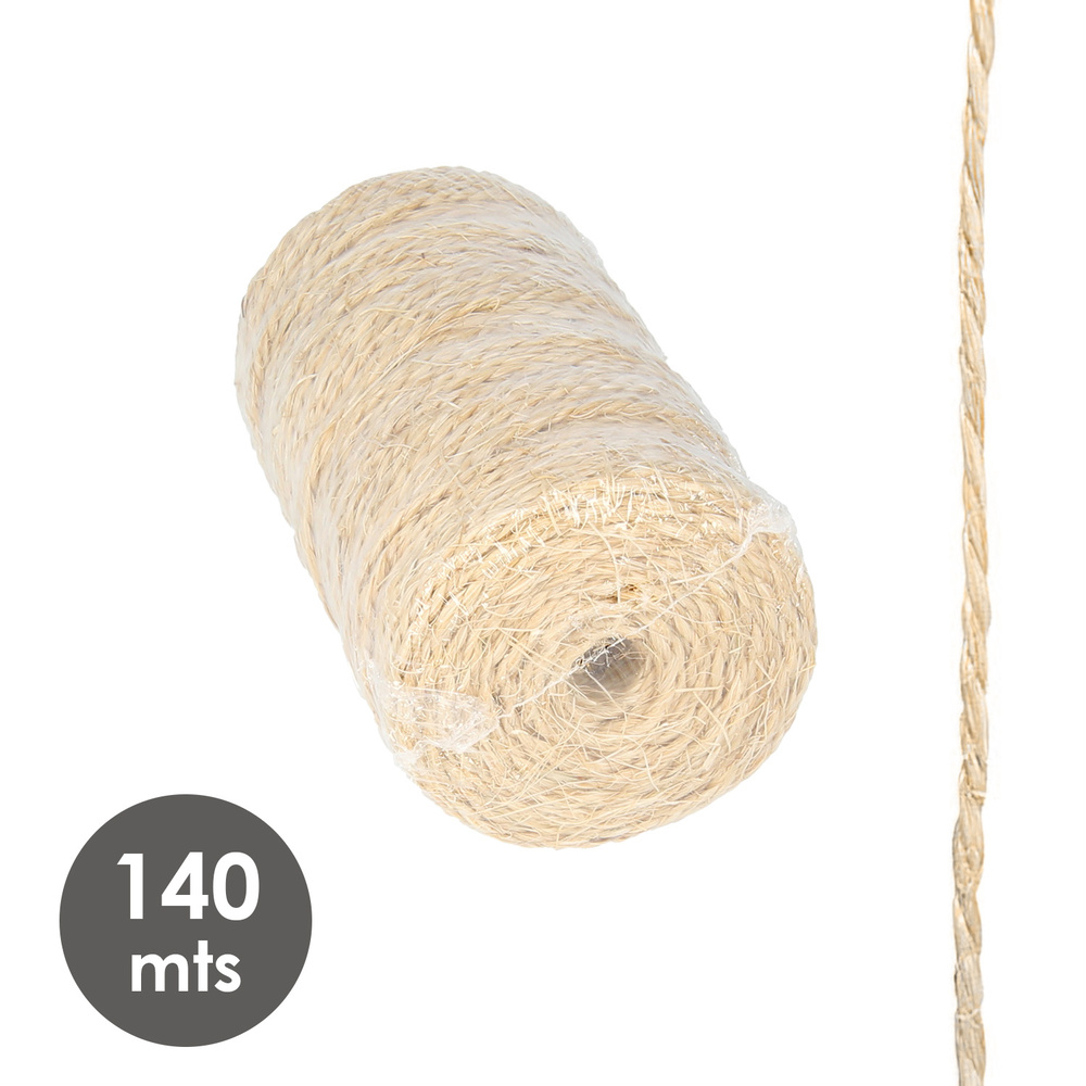 Cuerda Sisal Nº3/4 Hilo de 2 Cabos (Bobina 700 gr. / 140 m.) - Imagen 4