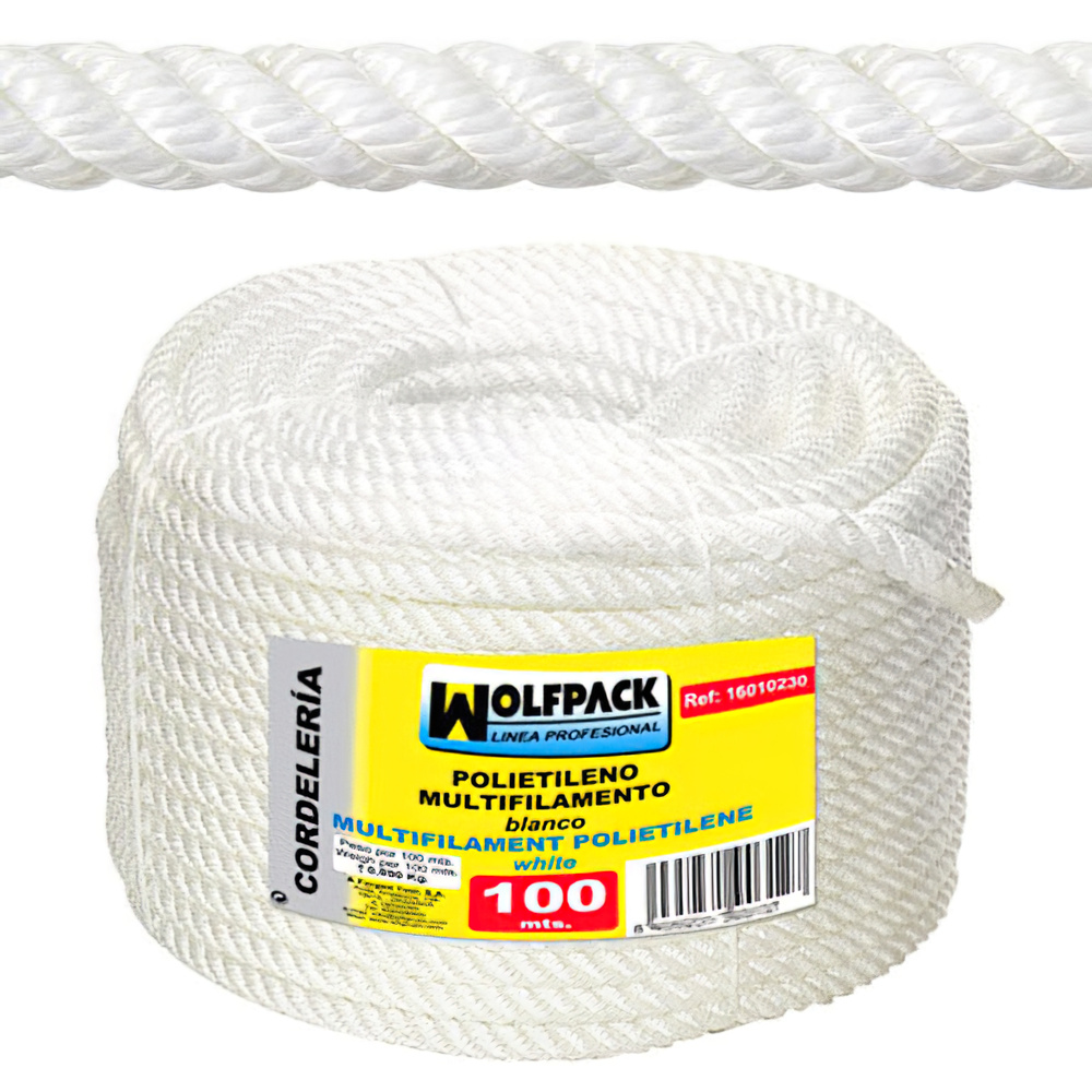 Cuerda Polipropileno Multifilamento (Rollo 100 m.) 12 mm.