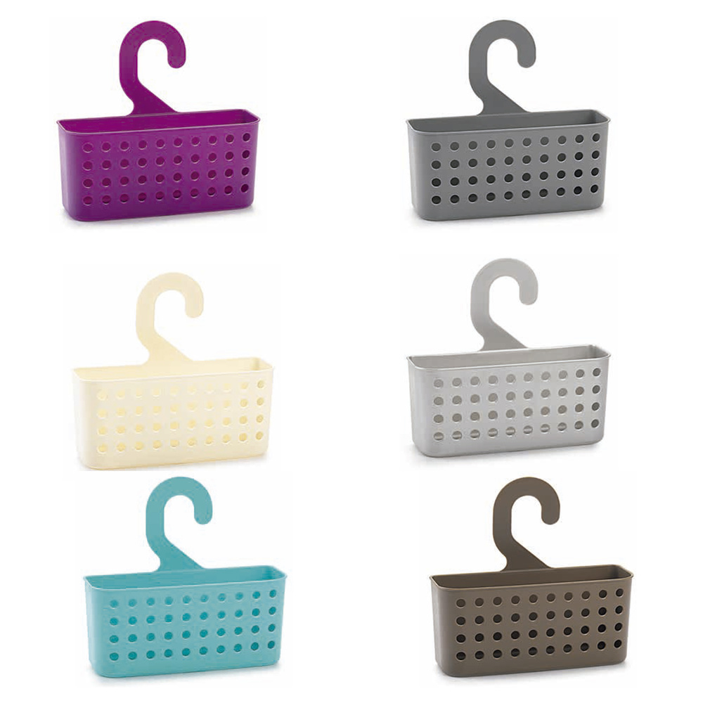 Cesta Plastico Multiusos (Pinzas / Duchas) Con Colgador Colores Surtidos - Imagen 3