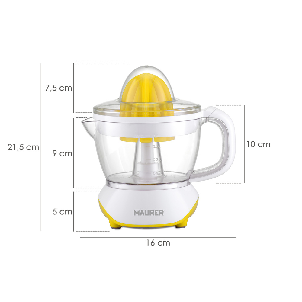 Exprimidor Naranjas Electrico 25 Watt. Capacidad 700 Ml. Exprimidor Zumo Narajas, Exprimidor Fruta - Imagen 2