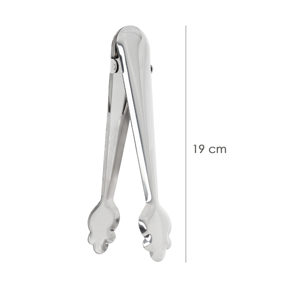Pinzas Para Hielo de Acero Inoxidable Con Muelle de Apertura Automatica. Longitud 19 cm. - Imagen 2