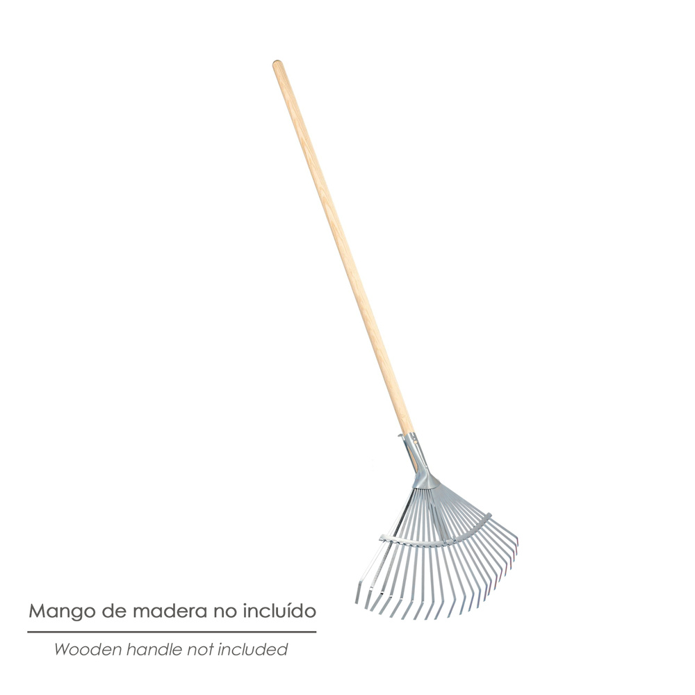 Rastrillo Metalico Para Jardin Ancho Regulable 31,5 A 43,5 cm. rastrillo Hojas, Cepillo Jardin, Escoba Metalica, Escoba Jardin - Imagen 5