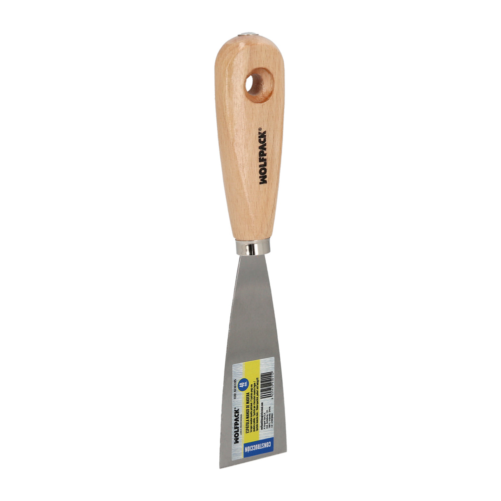 Espatula Mango Madera Hoja Acero 40 mm. Aplicar Yeso, Pintora, Masillas, Pladur, etc.