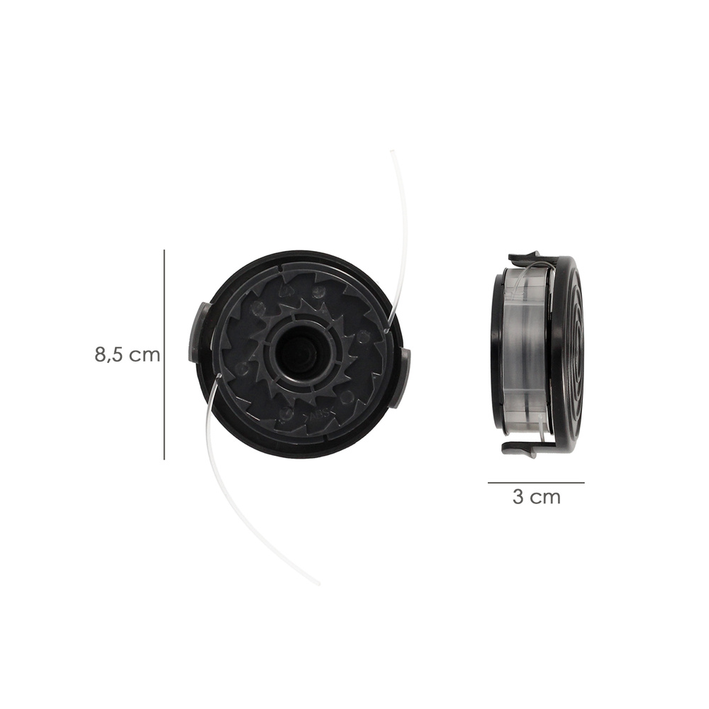 Cabezal Nylon Repuesto Recortabordes 550 Watt. (Codigo 08055210) - Imagen 2
