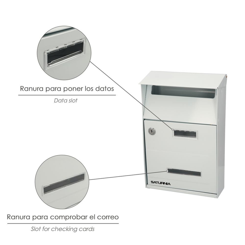 Buzon Exterior Country Blanco 215 x 320 x 105 mm. - Imagen 3