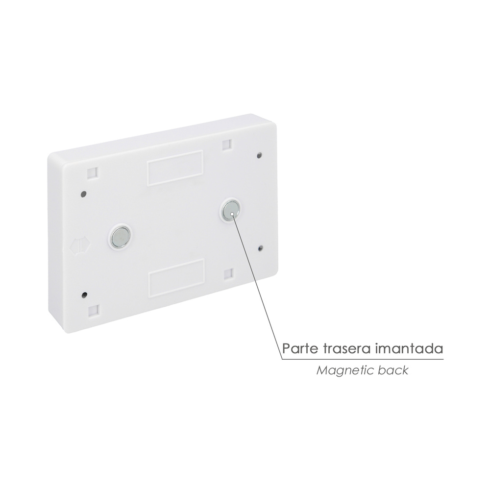 Linterna / Luces Led Para Pared / Armario A pilas (4 AAA) 250 Lumenes (Fijación Mediante Pegatina, Iman o Tornillos) - Imagen 3