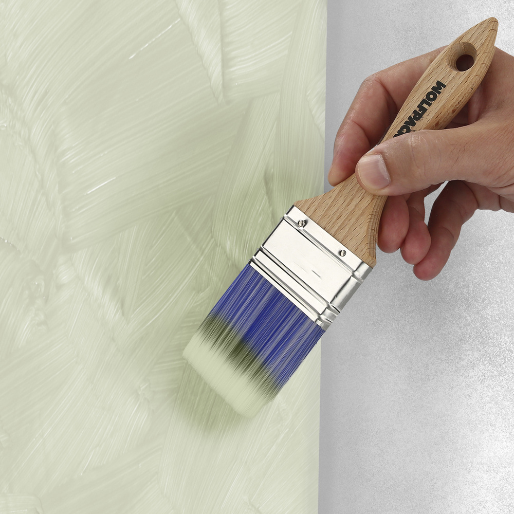 Paletina Profesional Plus Ancho 60 mm. Cerdas Sintenticas PBT, Mango Madera Haya Ergonomico, Brocha Pintor, Pincel Pintura - Imagen 5