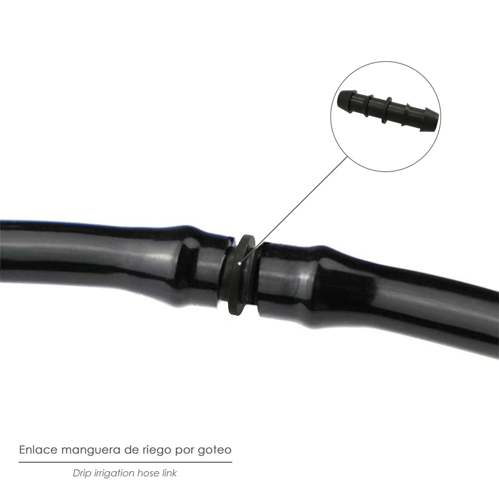 Enlace Simple Para Tuberias Goteo Ø 16 mm. (Bolsa 100 Piezas) Riego Por Goteo, Microaspersión, Riego Por Nebulizacion - Imagen 5