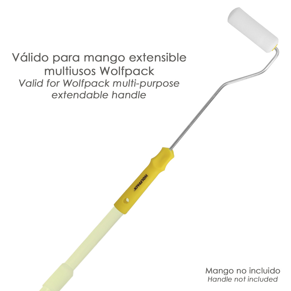 Rodillo Espuma Pintura Paredes y Techos Esmalte Acrilico Ancho 100 mm. Rodillo Pintar, Rodillo Pintura, Rodillo Esmalte, - Imagen 3