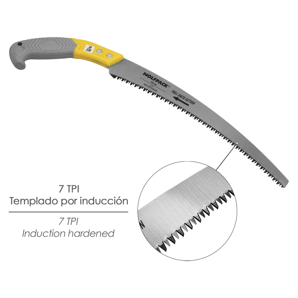 Serrucho Podar Curvo Mango TPR JD 330 mm. - Imagen 4