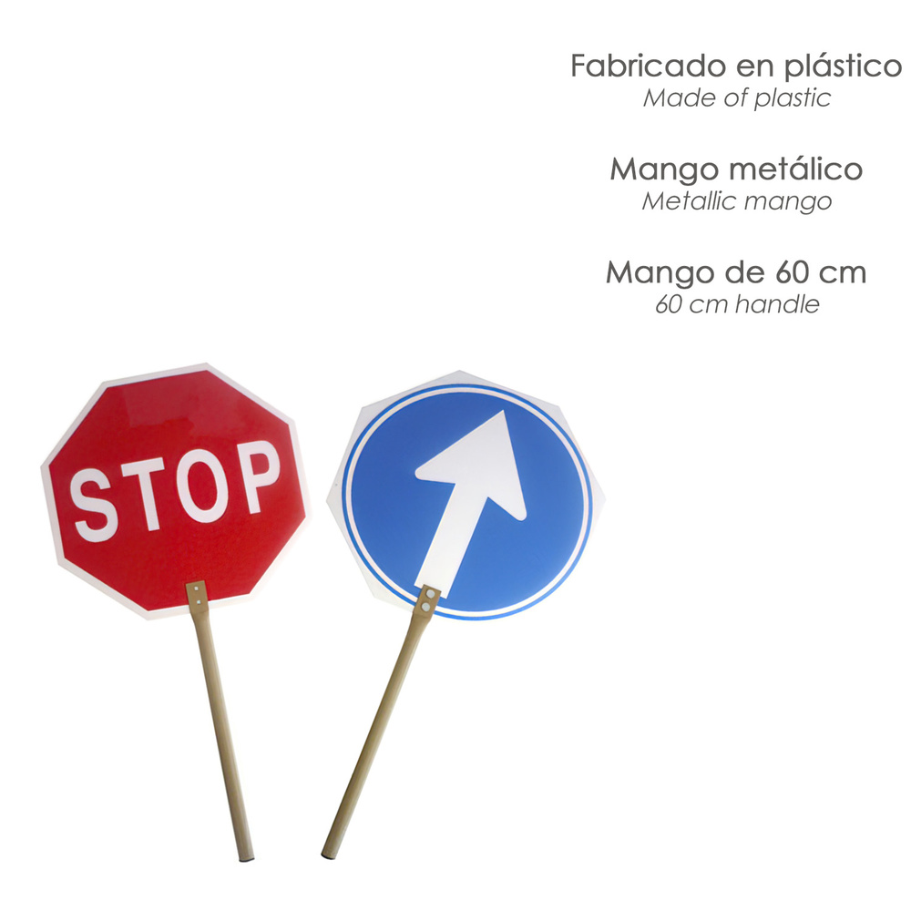 Cartel Paletina Obra Stop - Avance 30 x 30 cm. - Imagen 4