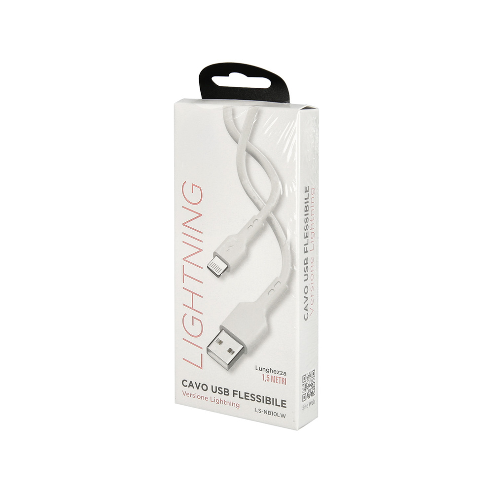 Cable Usb A-lightning 3,0 Ah. 150 cm. Blanco - Imagen 3
