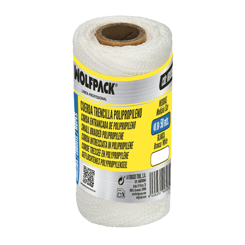 Cuerda Trencilla Polipropileno Blanco (Bobina 50 Metros) - Imagen 4