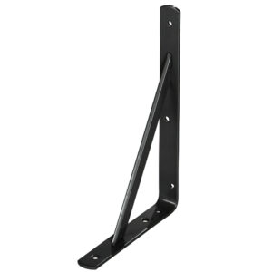 Palomilla Wolfpack Con Refuerzo Negra 500x330 mm. Uso Doméstico