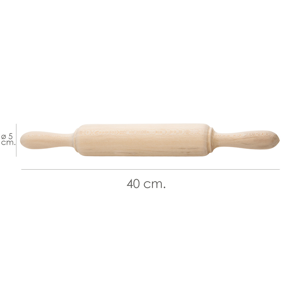 Rodillo Amasar Madera Oryx 40 cm. - Imagen 2