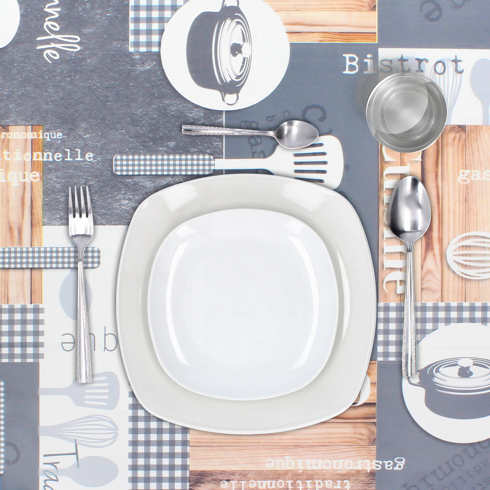 Mantel Hule Rectangular Cuisin Impermeable Antimanchas PVC 140 x 250 cm. Recortable Uso Interior y Exterior - Imagen 2
