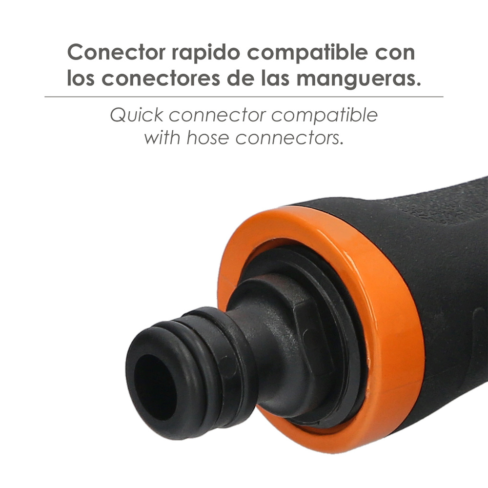 Pistola Riego Jardin Manguera Metal Soft-Touch 10 Posiciones - Imagen 5
