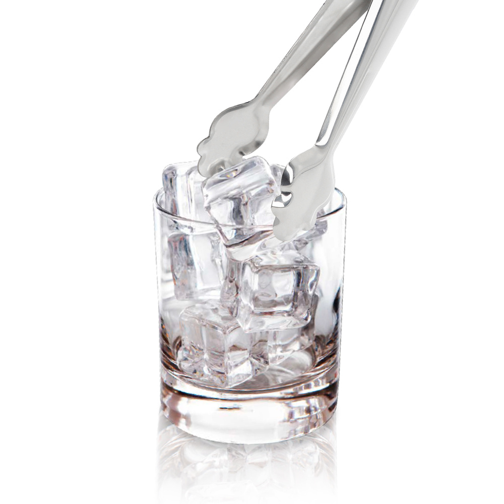 Pinzas Para Hielo de Acero Inoxidable Con Muelle de Apertura Automatica. Longitud 19 cm. - Imagen 3
