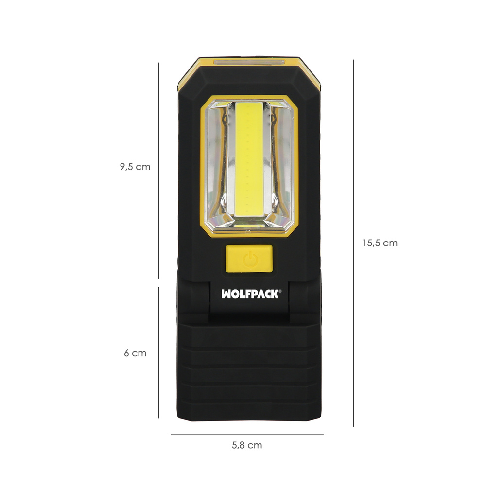 Linterna LED Profesional Multifunción Compacta Plegable A Pilas (3 AAA) 210 Lumenes 2 Modos de Iluminación Con Iman y Gancho - Imagen 2