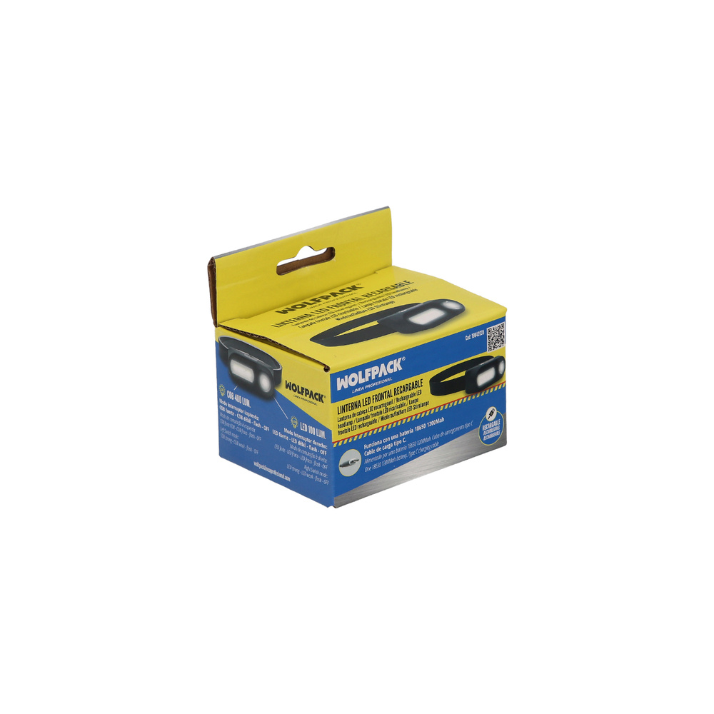 Linterna Led Frontal Cabeza Ajustable 350 Lumenes 4 Modos, Cinta Ajustable, 3 modos de luz. Fuerte, media y flash. 1200Mah - Imagen 3