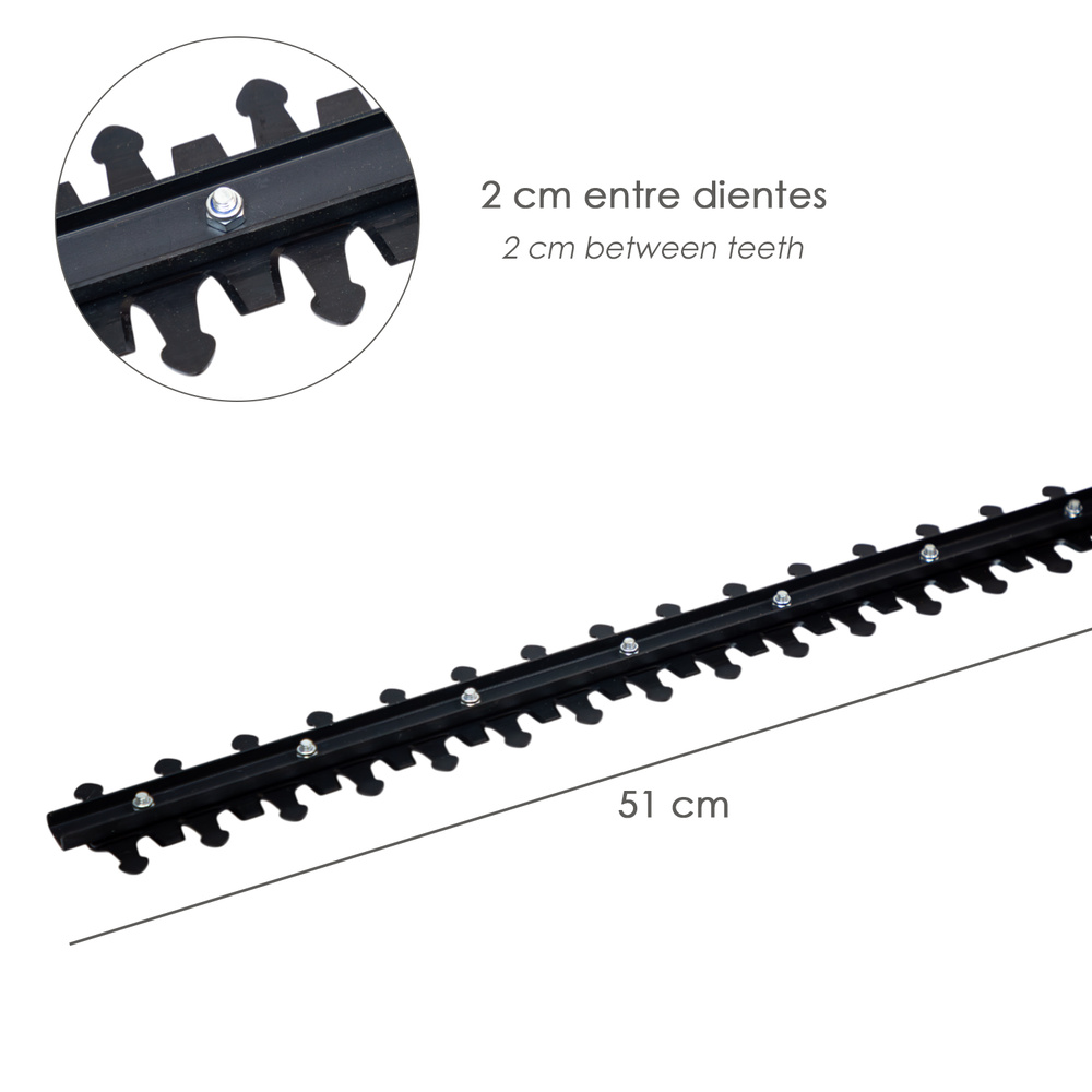Recortasetos 650 Watt. 510 mm. - Imagen 3