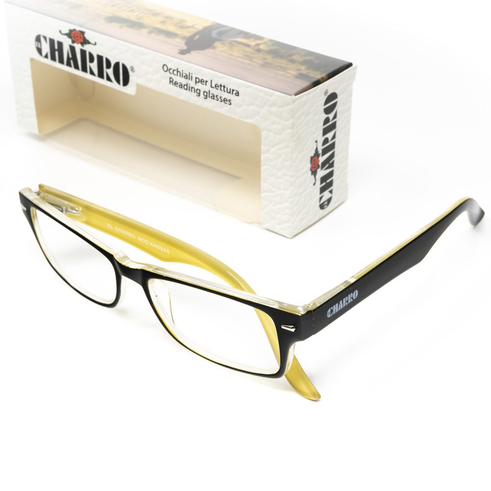 Gafas Lectura Kansas Negro / Amarillo. Aumento +2,0 Gafas De Vista, Gafas De Aumento, Gafas Visión Borrosa - Imagen 3