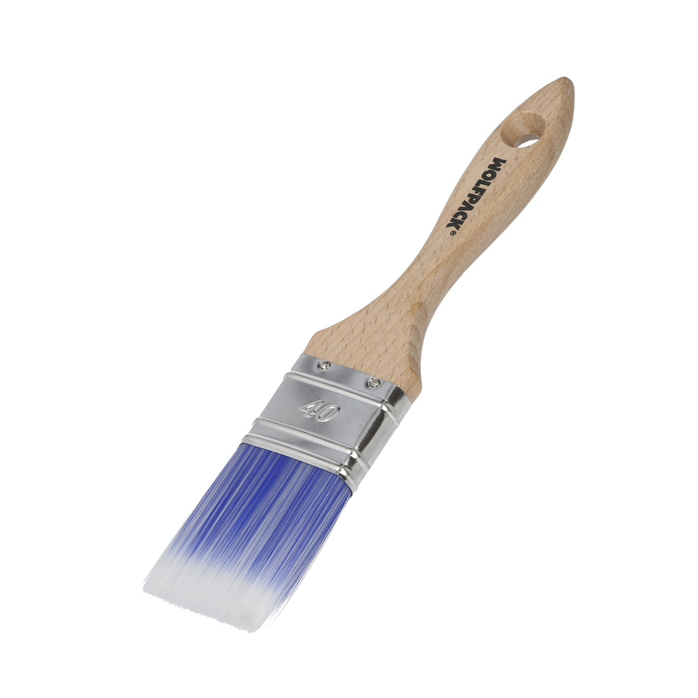 Paletina Profesional Plus Ancho 40 mm. Cerdas Sintenticas PBT, Mango Madera Haya Ergonomico, Brocha Pintor, Pincel Pintura - Imagen 3