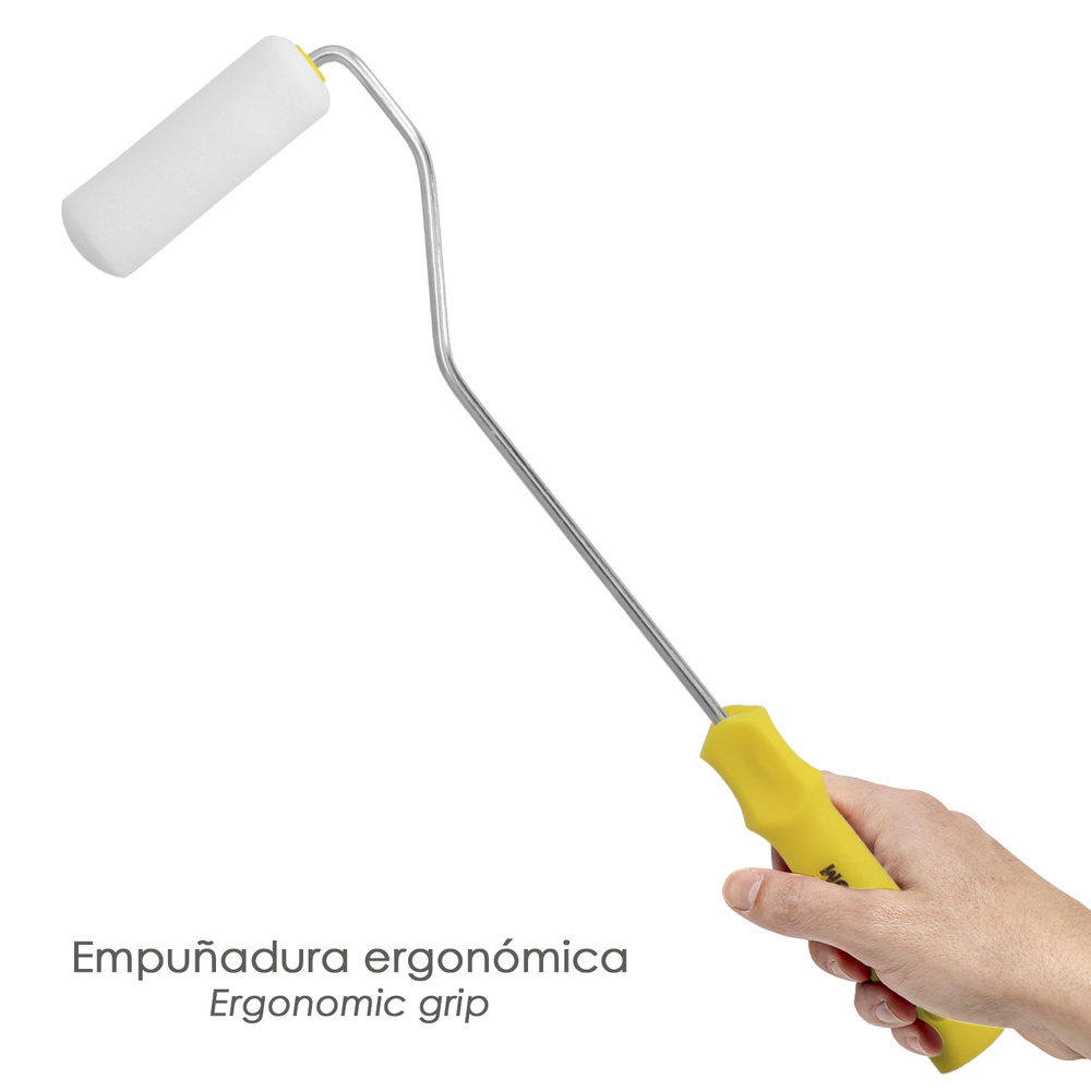 Rodillo Espuma Pintura Paredes y Techos Esmalte Acrilico Ancho 100 mm. Rodillo Pintar, Rodillo Pintura, Rodillo Esmalte, - Imagen 4