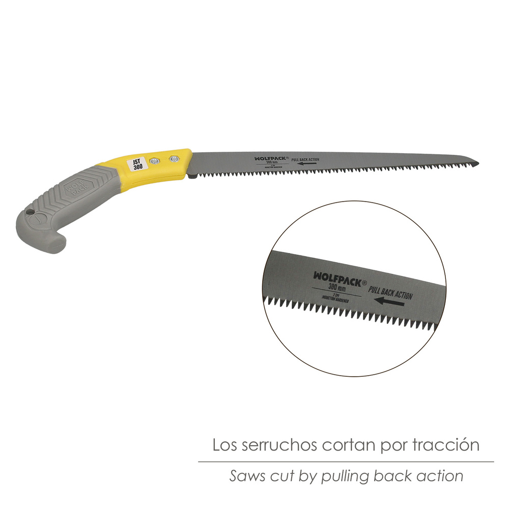 Serrucho Podar Recto Mango TPR JST 300 mm. - Imagen 3