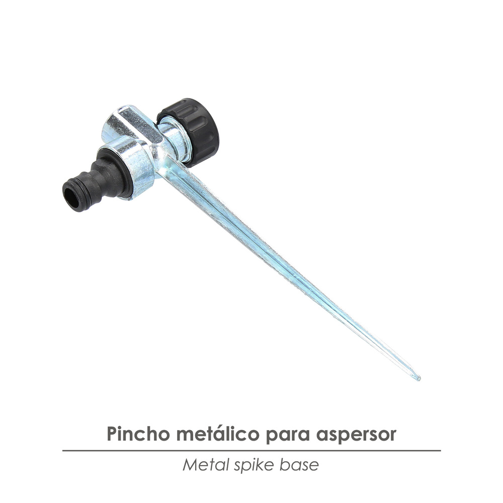 Pincho Para Aspersor Metalico Saturnia Con Racord Manguera - Imagen 3