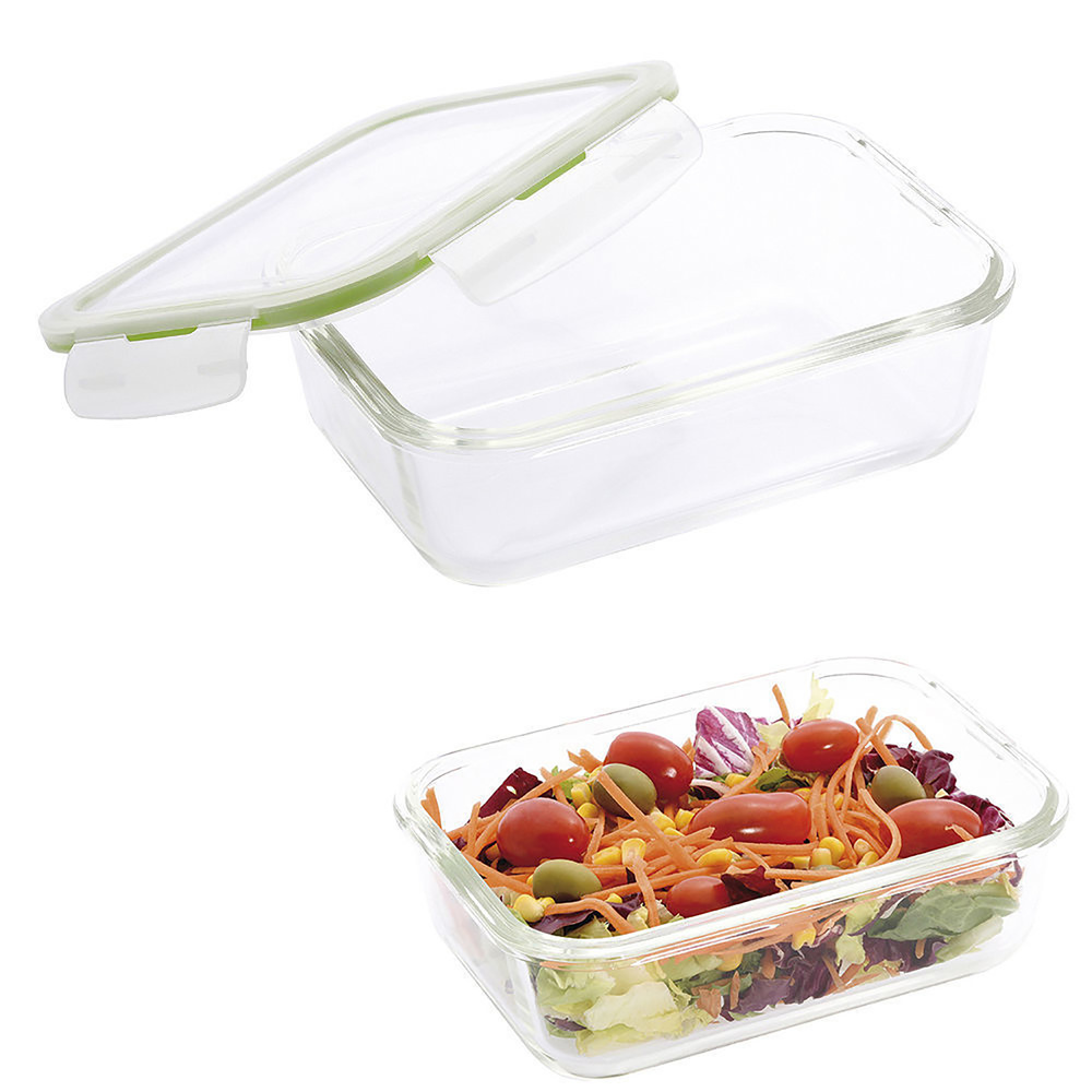 Recipiente Hermetico Cristal Rectangular 1850 ml. 23 x 16.5 x 8.5 (alt) cm. - Imagen 5
