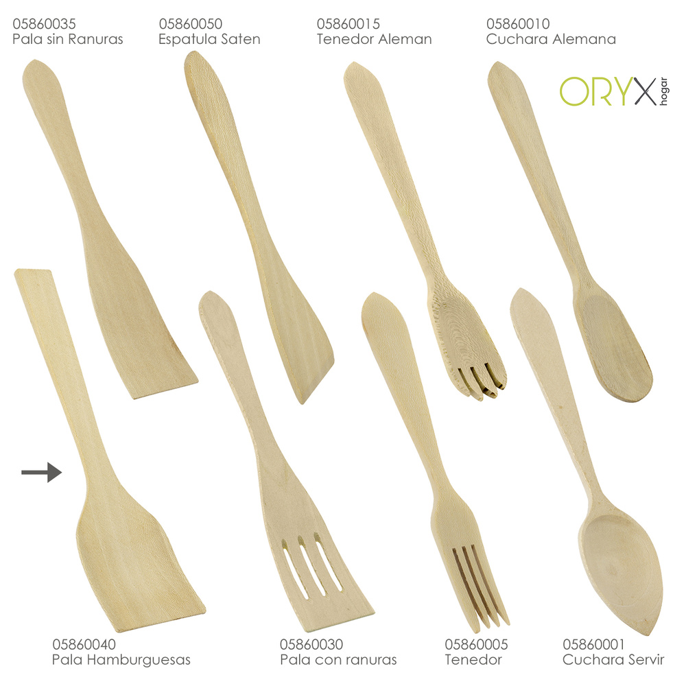 Pala Cocina Madera Hamburguesas Oryx 35 cm. - Imagen 3