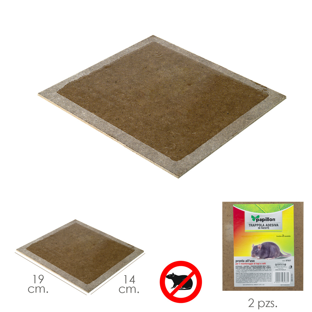 Trampa Ratones Adhesiva 19x14 cm. 2 unidades - Imagen 2