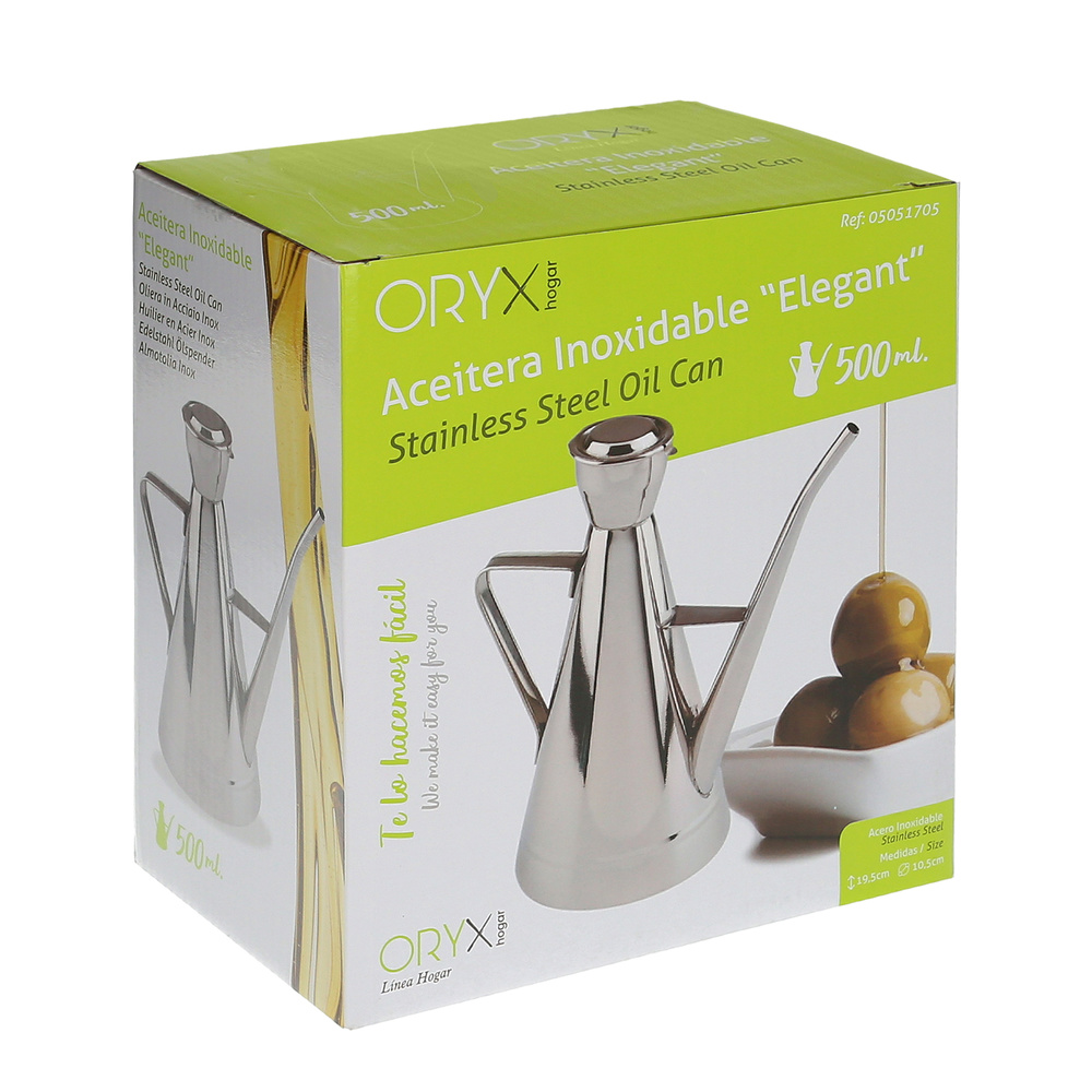 Aceitera Acero Inoxidable Modelo Elegant 500 ml. - Imagen 5