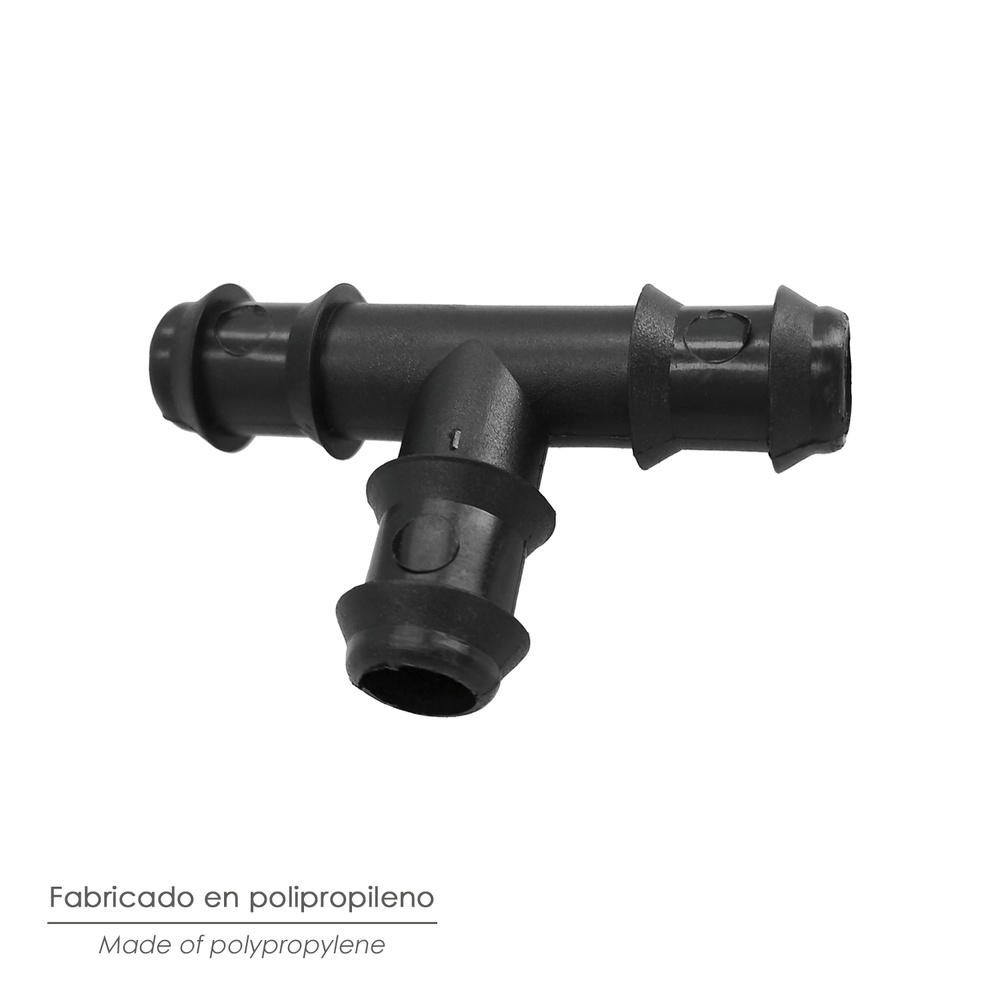 Te Simple Para Tuberias Goteo Ø 16 mm. (Bolsa 100 Piezas) Riego Por Goteo, Microaspersión, Riego Por Nebulizacion - Imagen 4