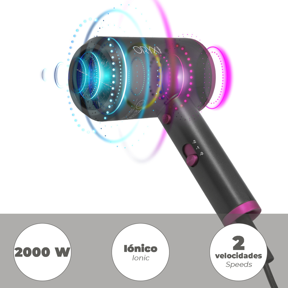 Secador Pelo 2000 Watt Oryx - Imagen 2