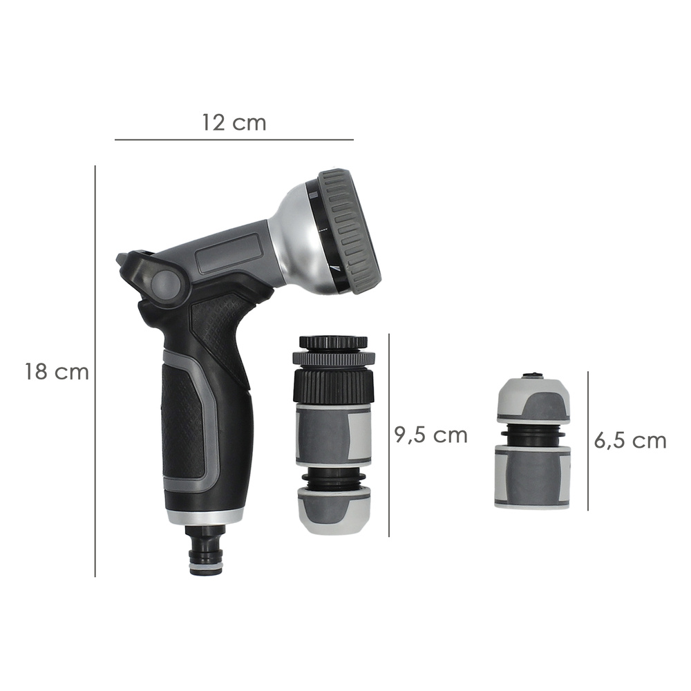 Manguera Tricotado No Torsion 15 mm. - 5/8" Rollo 20 Metros Con Kit de Riego - Imagen 2