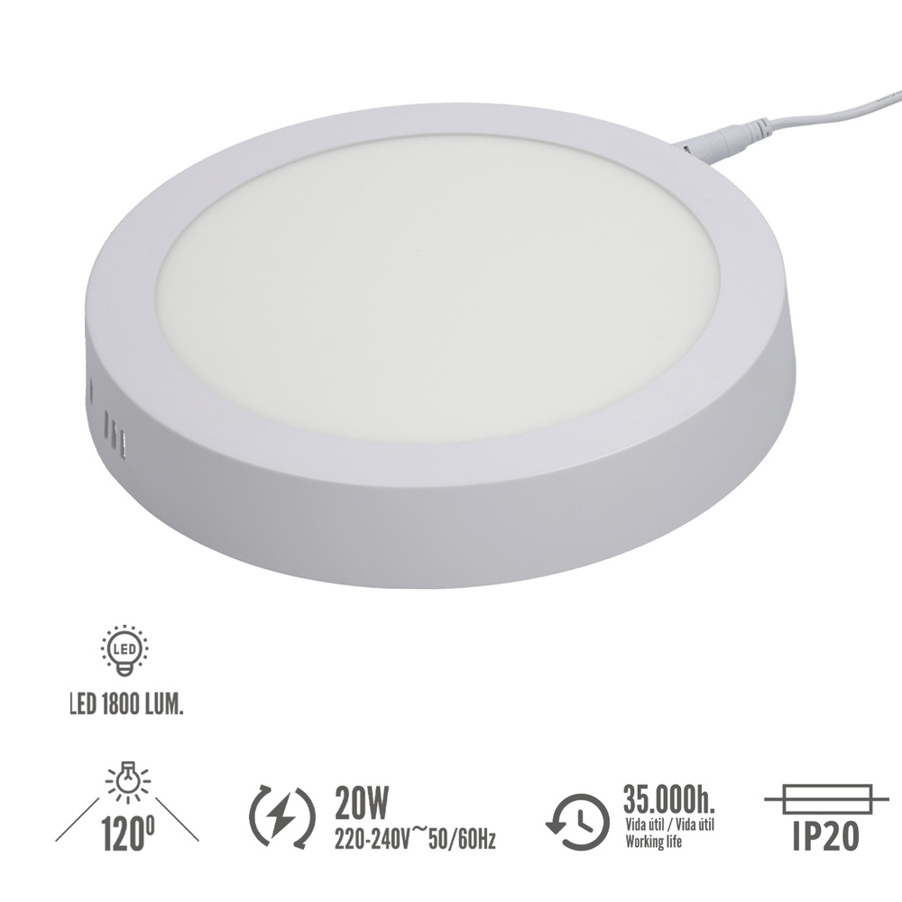 Downlight Superficie Led 20 Watt 1800 Lumenes 4500K - Imagen 3
