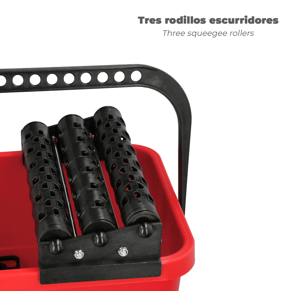 Cubeta Alicatador 24 Litros Con Ruedas - Imagen 3