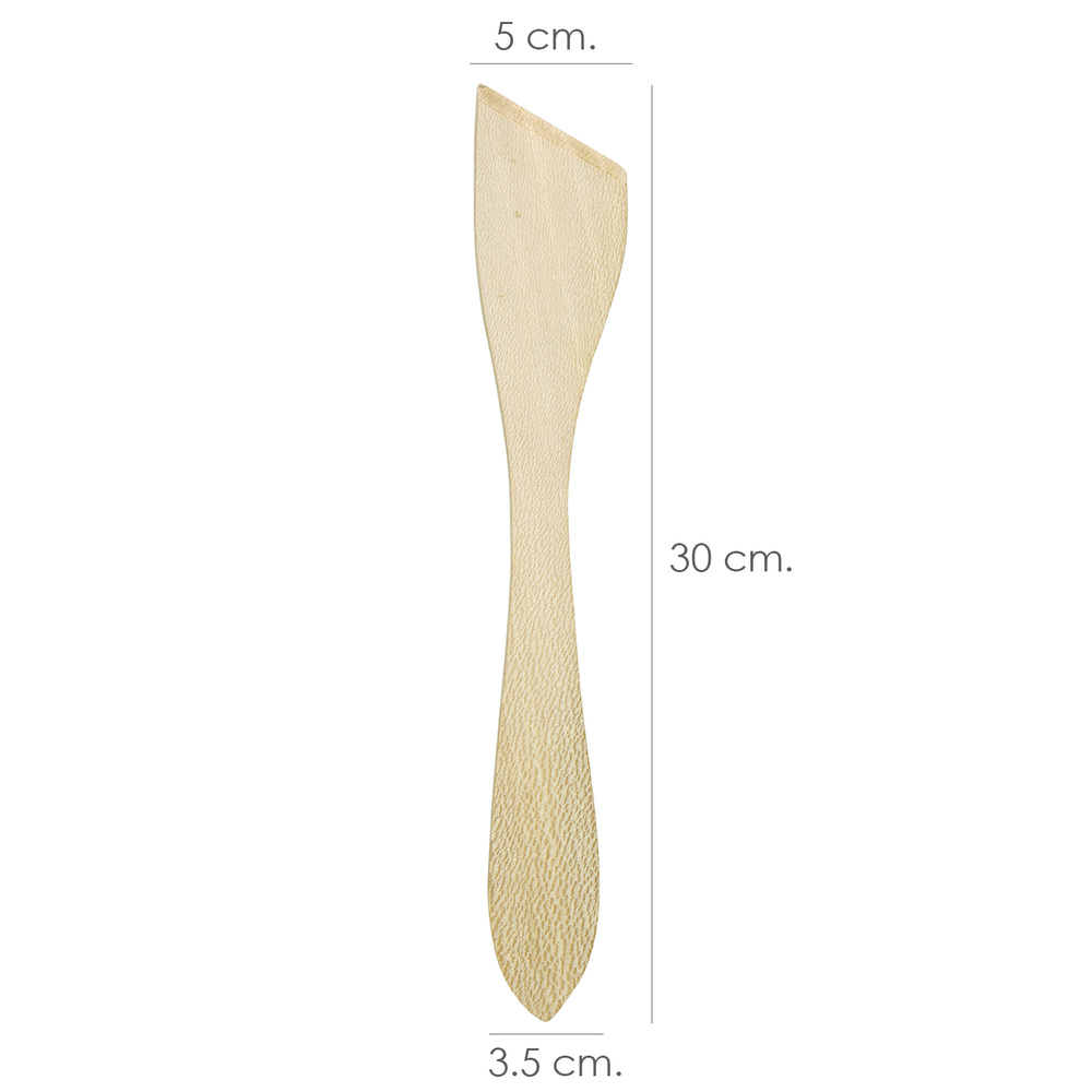 Espatula Sarten Cocina Madera Oryx 30 cm. - Imagen 2