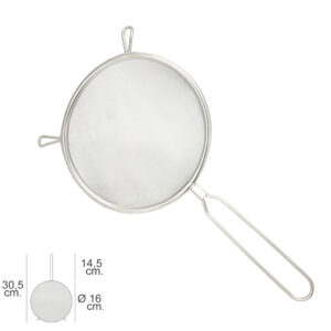 Colador Acero Inoxidable Basic Ø 16 x 30,5 (Alt.) cm.
