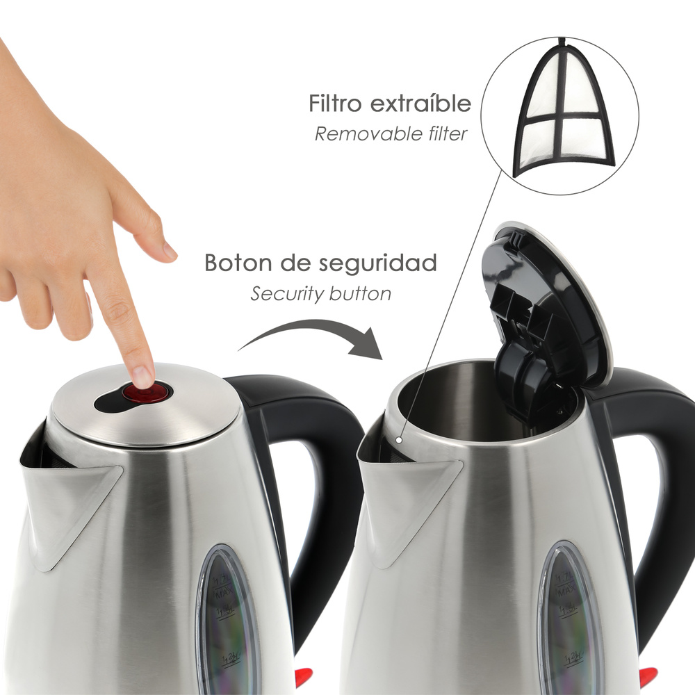 Hervidor De Agua 1,7 Litros. 2200 W. - Imagen 4