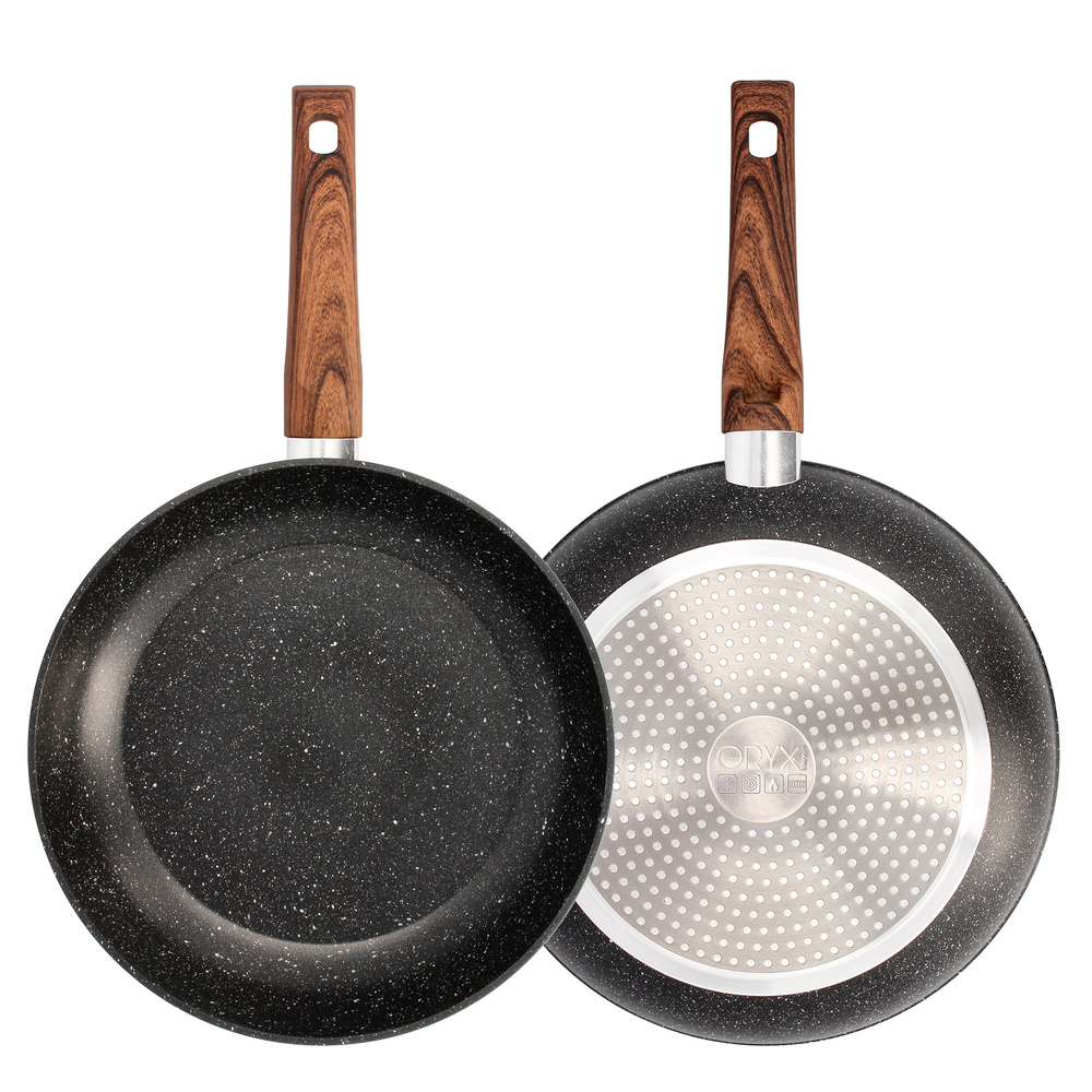 Sarten Aluminio Forjado Antiadherente Ø 28 x 5,5 cm. Mango Engomado / 5 capas / Acabado Piedra / Apta Para Todo Tipo de Cocinas - Imagen 3