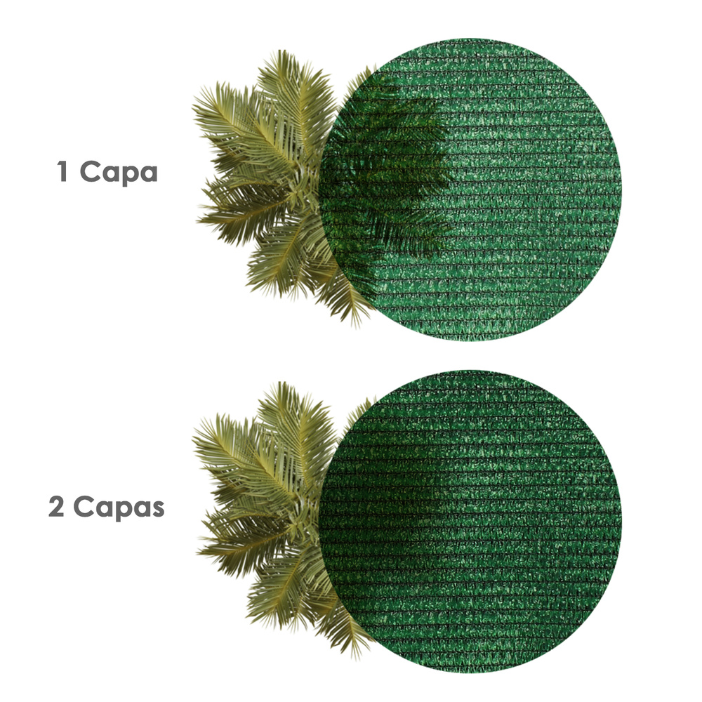 Malla Sombreo Rollo 1 x 50 metros, Reduce Radiación, Protección Jardín y Terraza, Regula Temperatura, Color Verde Claro - Imagen 5