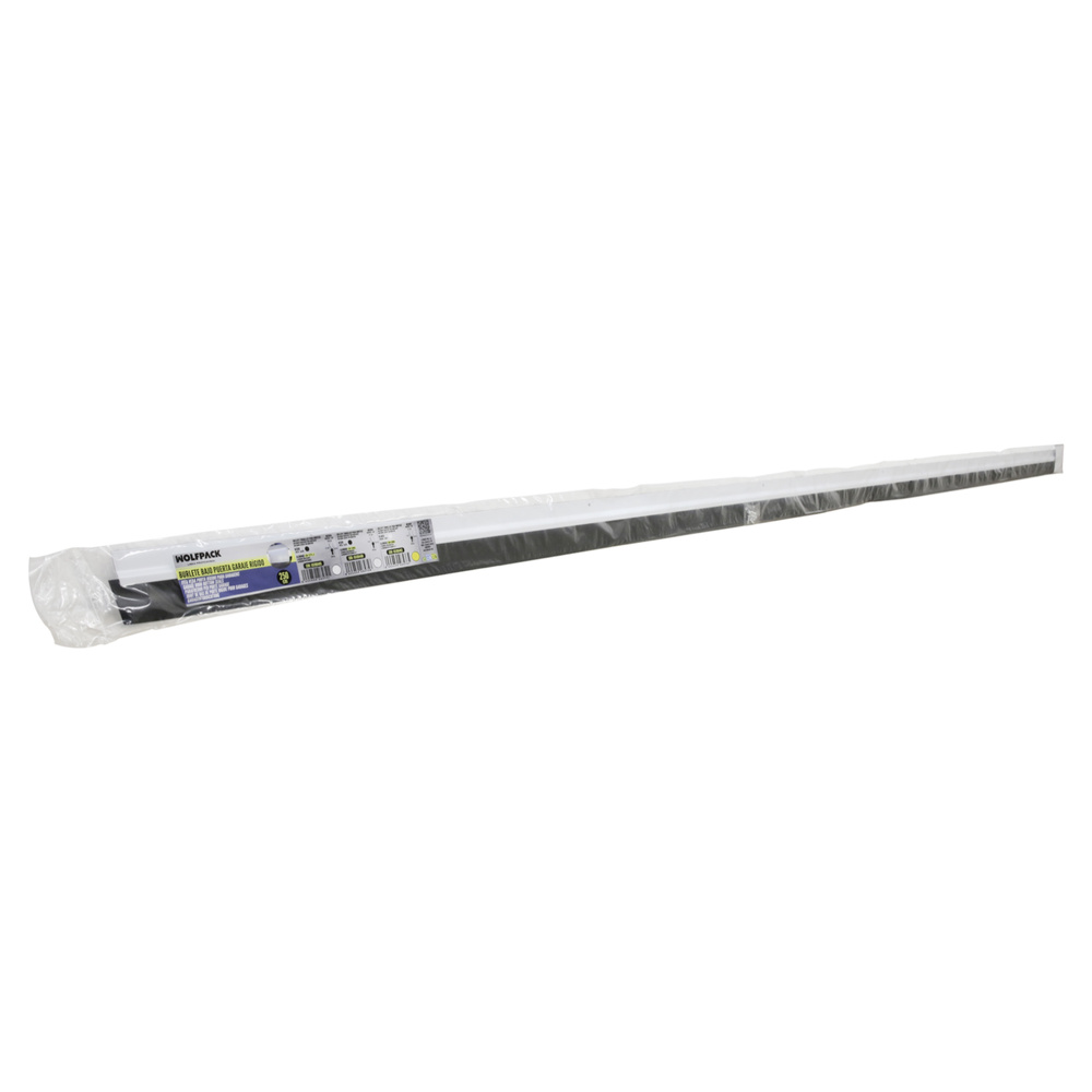 Burlete Para Puertas De Garaje Aluminio Blanco Con Goma 2,5 m. Perfil Bajo Cochera Cepillo De Puerta, Burlete Garaje - Imagen 4