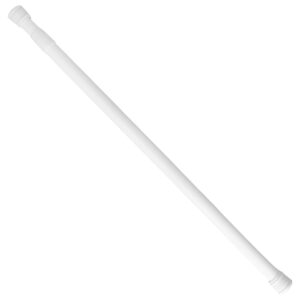 Barra Para  Cortina Ducha Extensible Aluminio Blanco 125 a 220 cm.