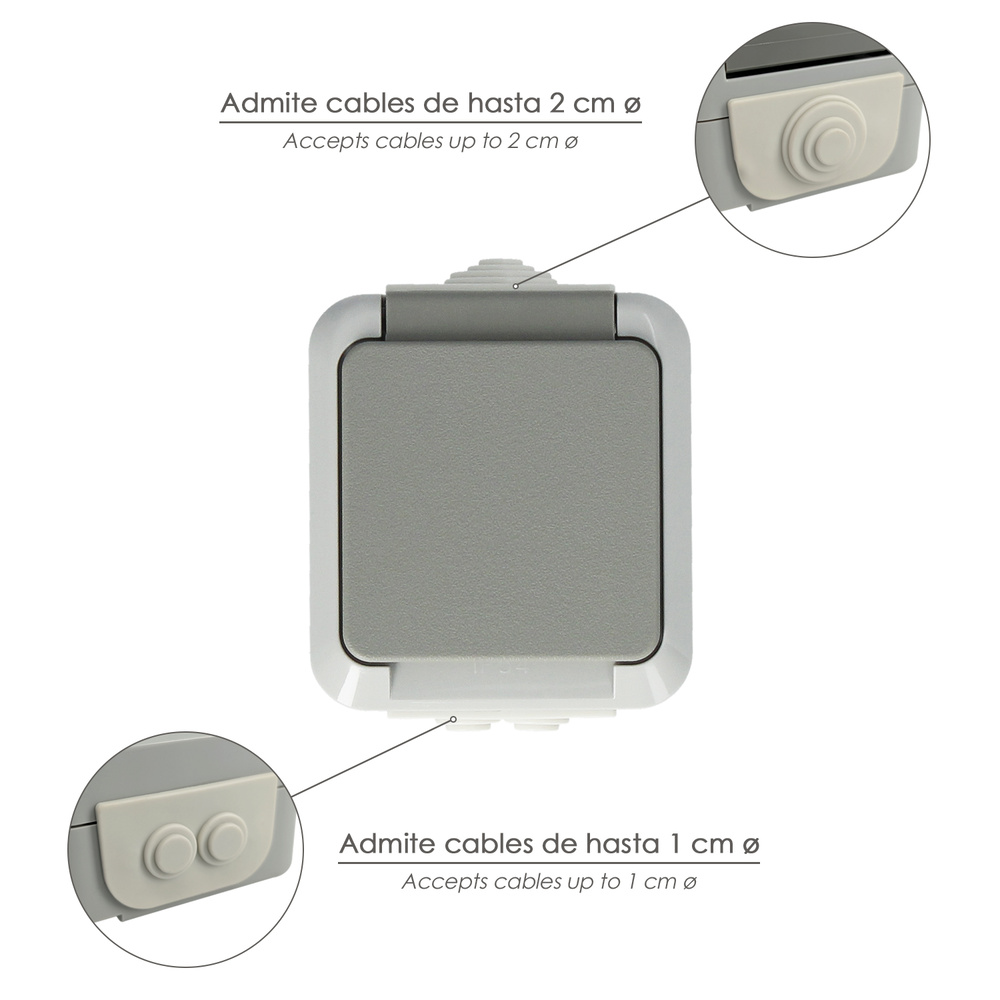 Base Con Tapa Gris - Imagen 5