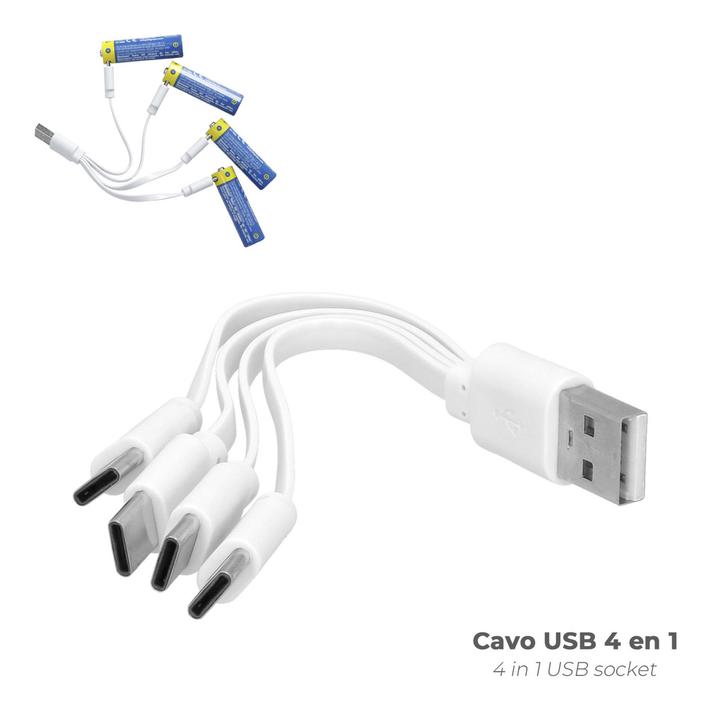 Pila Litio Recargable "AA" 1,5V USB-C (4 Unidades) - Imagen 4