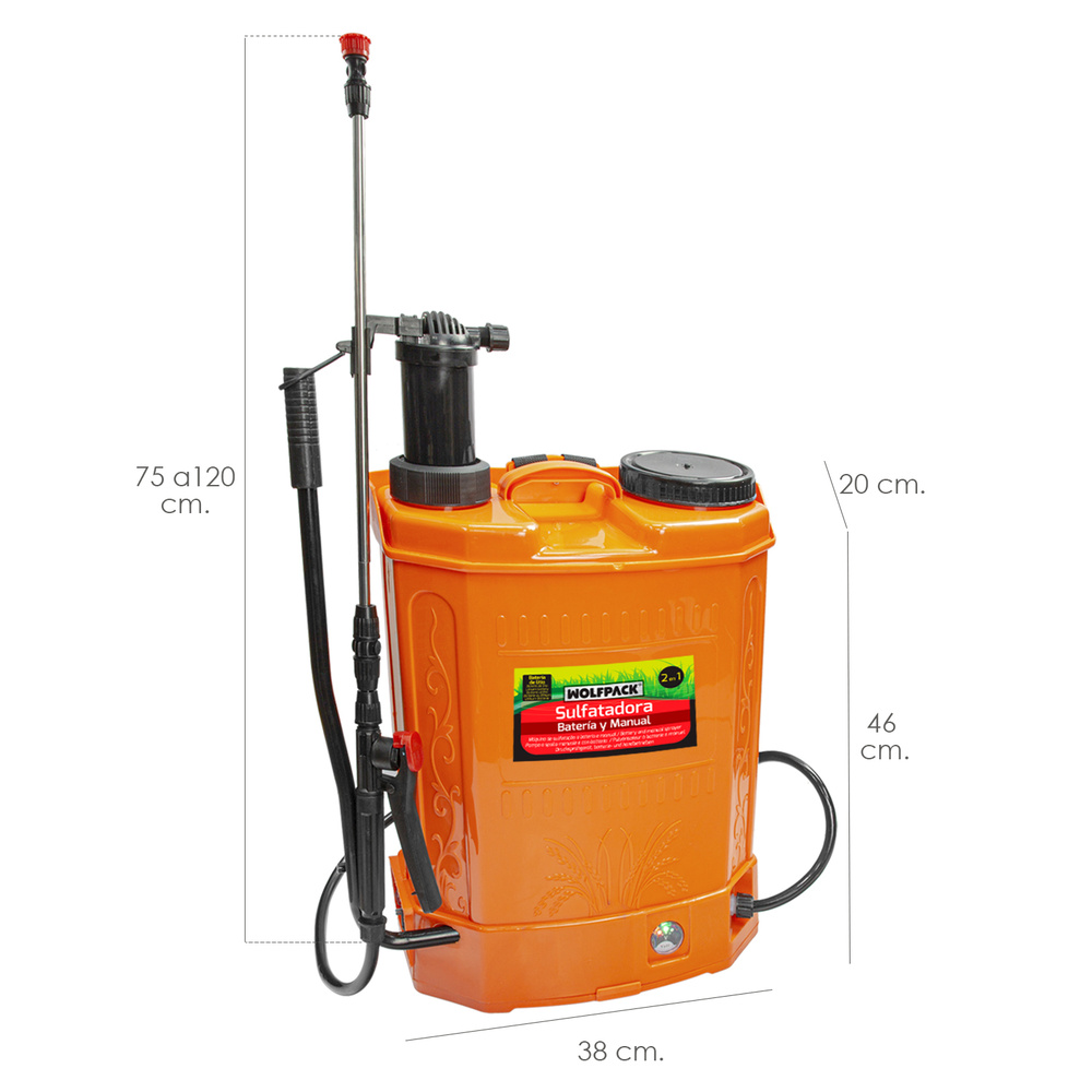 Sulfatadora Bateria / Manual 12v/8ah Litio - Imagen 3