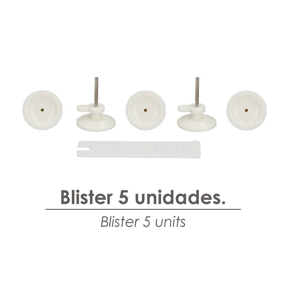 Cuelga Cuadros Redondo Grande (Blister 5 unidades) Clavar - Imagen 3